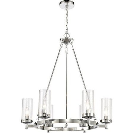 ELK LIGHTING Melinda 26'' Wide 6-Light Chandelier - Polished Chrome 47307/6